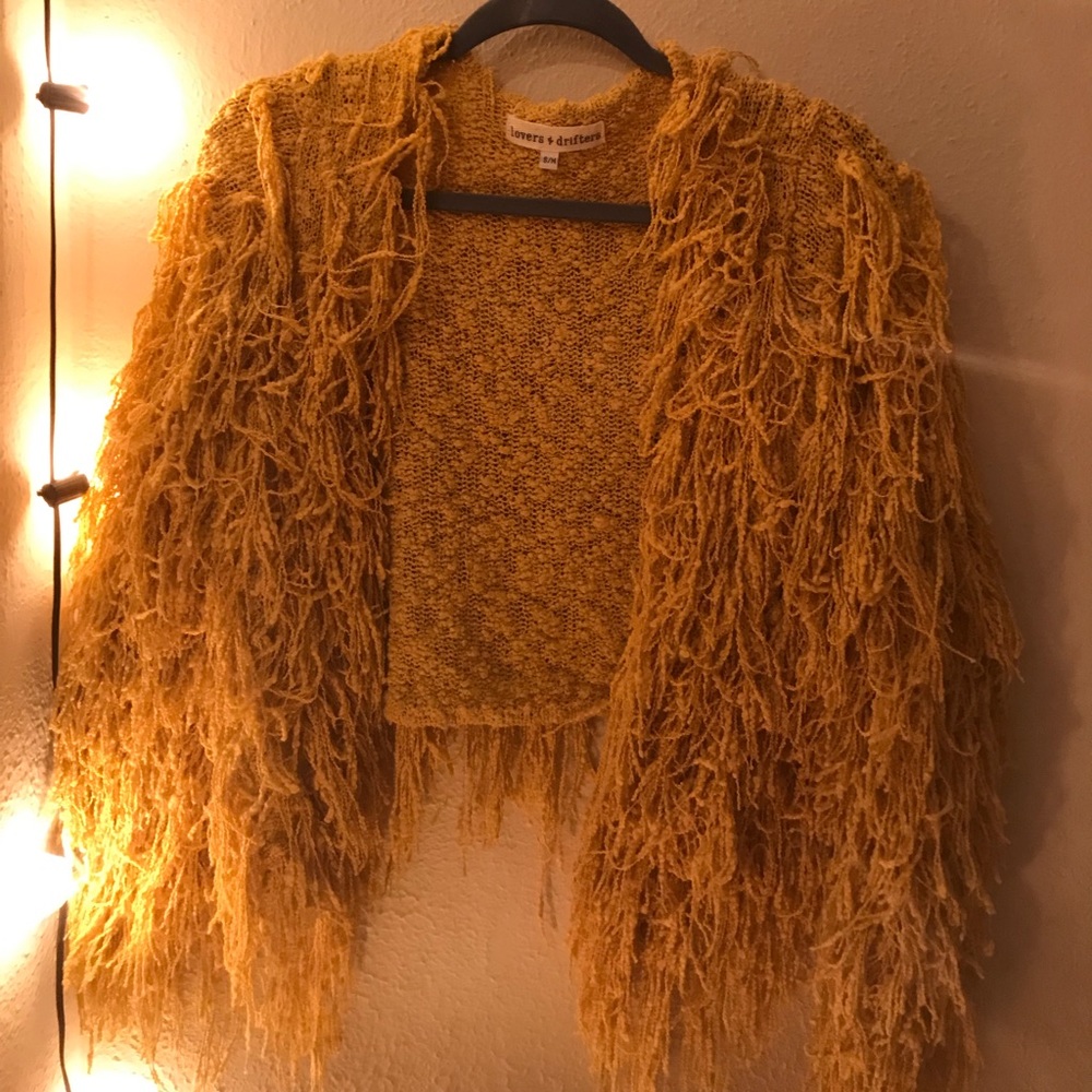 Lover + Friend’s Yellow Fringe Jacket